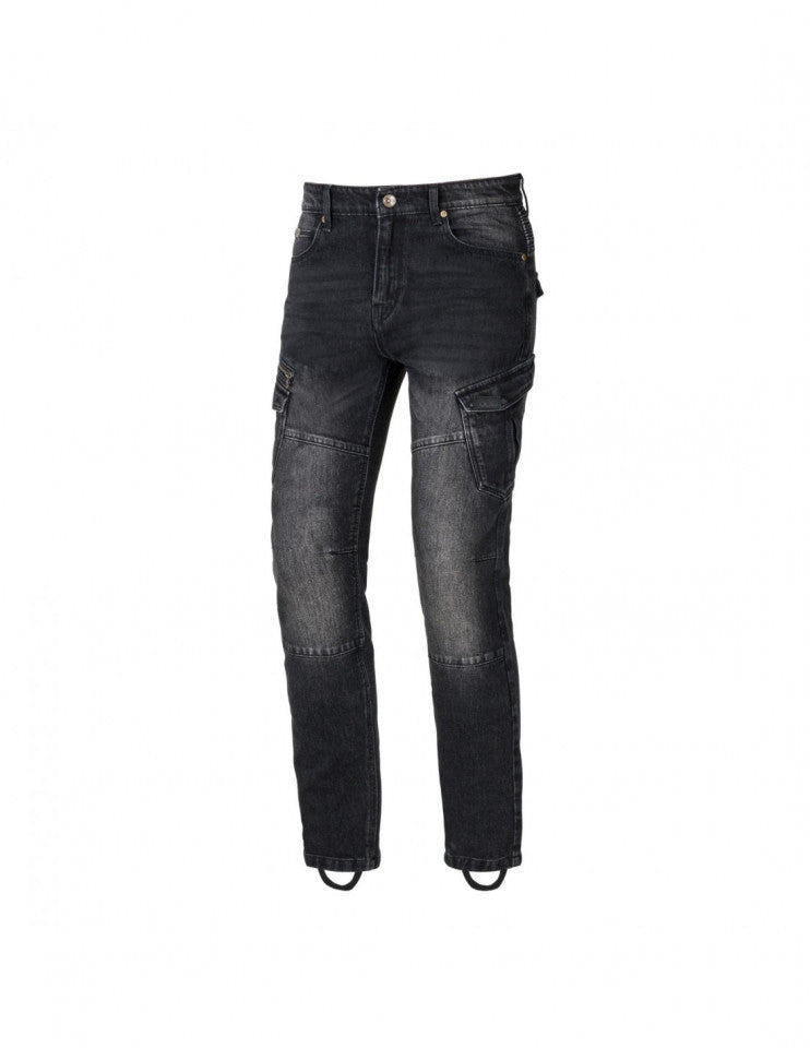 Blugi moto cu protectii SECA BADLANDS black