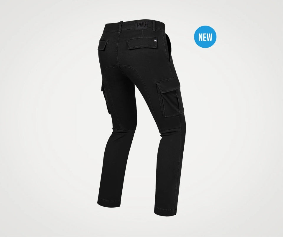Blugi moto PMJ Aviator black (protectii incluse) AA