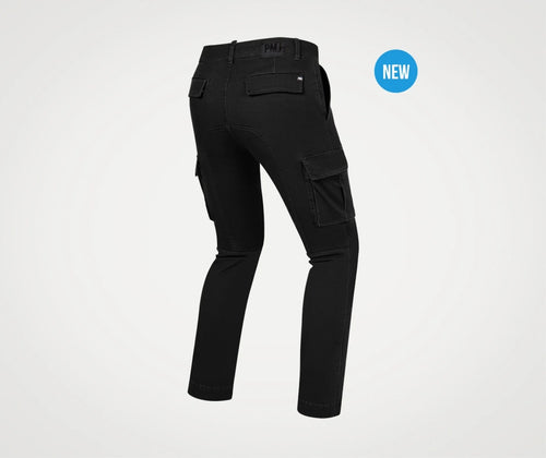 Blugi moto PMJ Aviator black (protectii incluse) AA