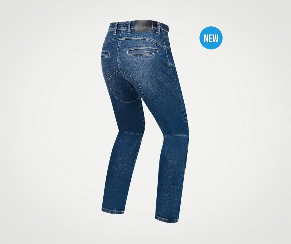 Blugi moto PMJ Dust T-Tex blue (protectii incluse) AAA