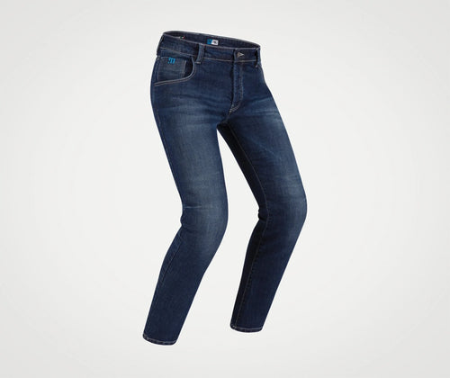 Blugi moto PMJ New Rider blue (protectii incluse) A