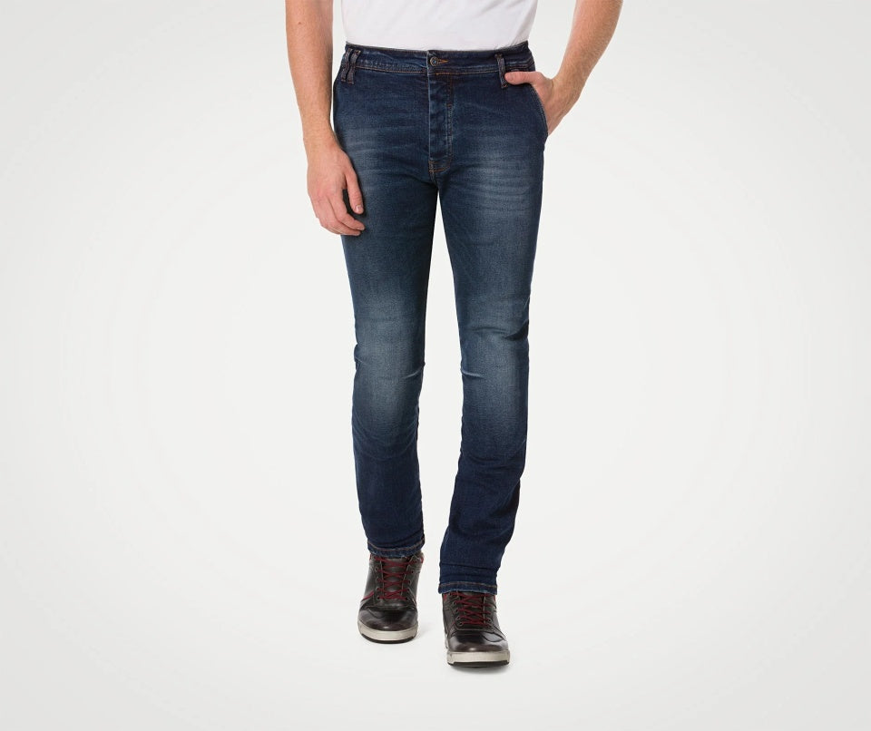 Blugi moto PMJ Russel blue (protectii incluse) AA
