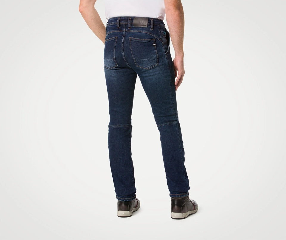Blugi moto PMJ Russel blue (protectii incluse) AA