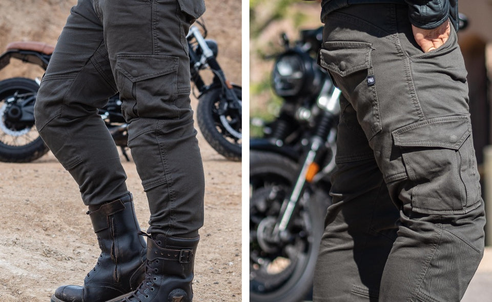 Blugi moto PMJ Santiago black (protectii incluse) A