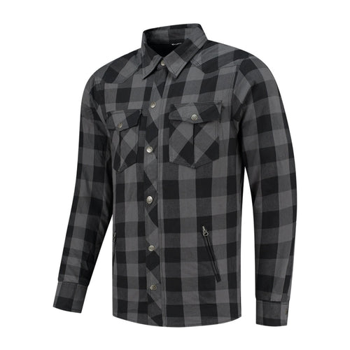 Camasa Moto Rusty Stitches Neil Grey/Black