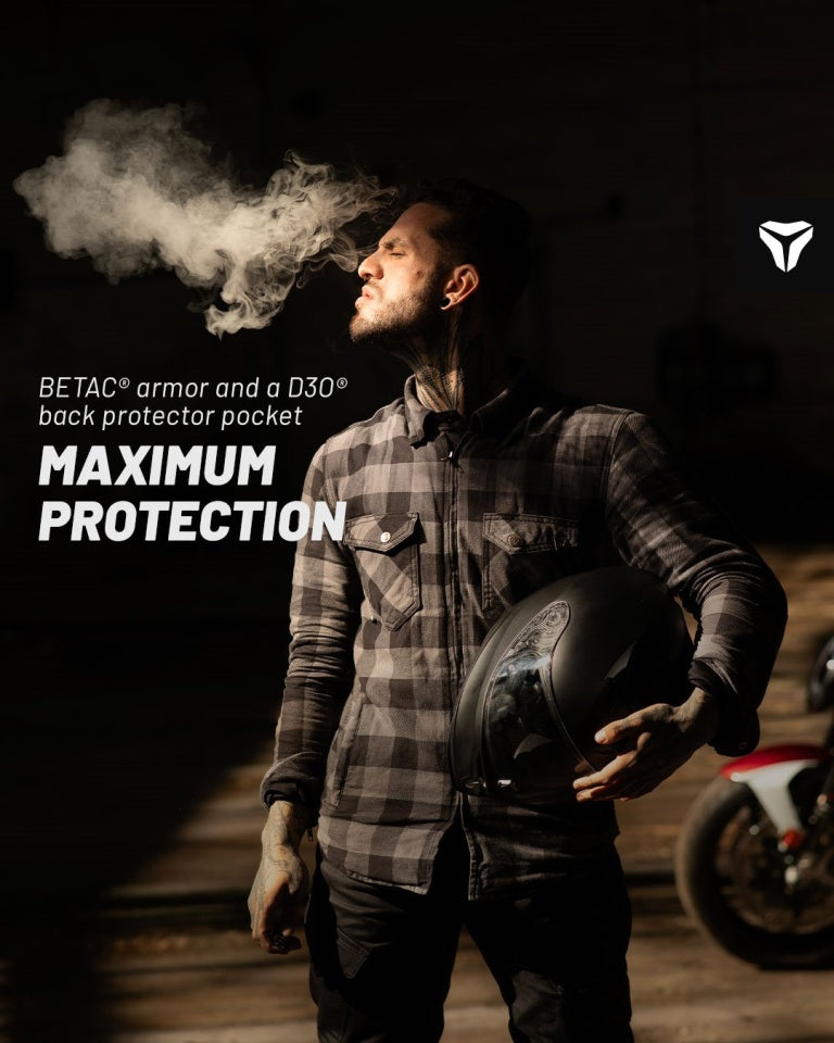 Camasa moto SECA MARSHAL II green (protectii incluse)