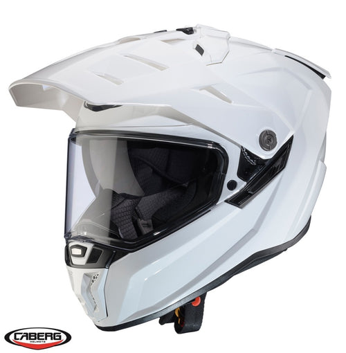 Casca adventure/off road Caberg model Tanami SV A1 alb lucios Pinlock ready - lentila Pinlock inclusa