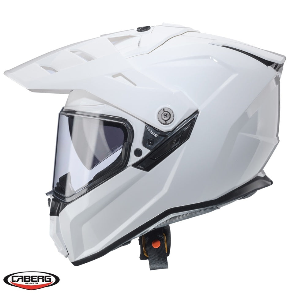 Casca adventure/off road Caberg model Tanami SV A1 alb lucios Pinlock ready - lentila Pinlock inclusa