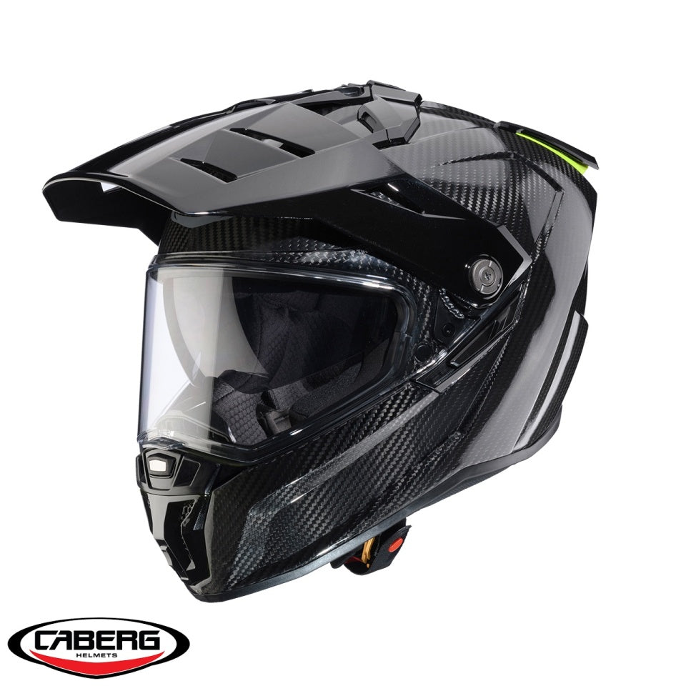 Casca adventure/off road Caberg model Tanami SV carbon Pinlock ready - lentila Pinlock inclusa (100% carbon)