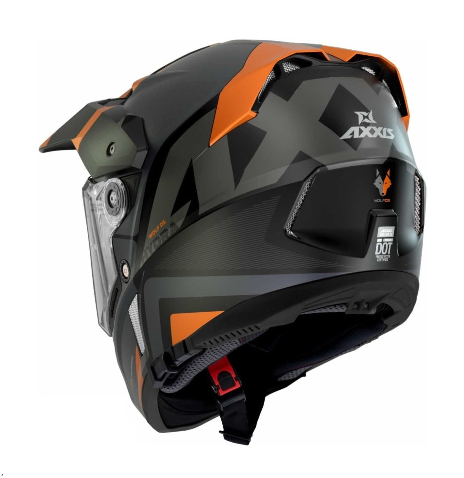 Casca adventure/touring/off road Axxis model Wolf DS Hydra B4 portocaliu mat - tip viziera: MT-V-20