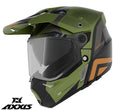 Casca adventure/touring/off road Axxis model Wolf DS Hydra B6 verde mat - tip viziera: MT-V-20