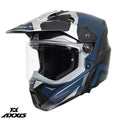 Casca adventure/touring/off road Axxis model Wolf DS Hydra C17 albastru mat - tip viziera: MT-V-20
