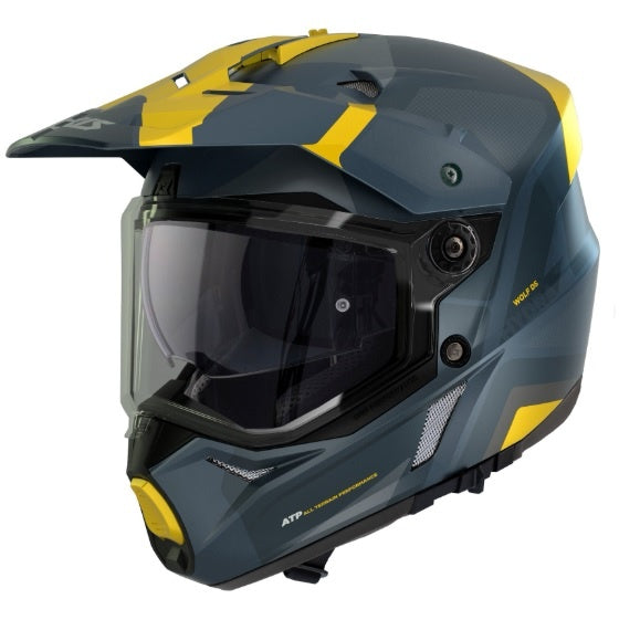 Casca adventure/touring/off road Axxis model Wolf DS Hydra C17 albastru mat - tip viziera: MT-V-20