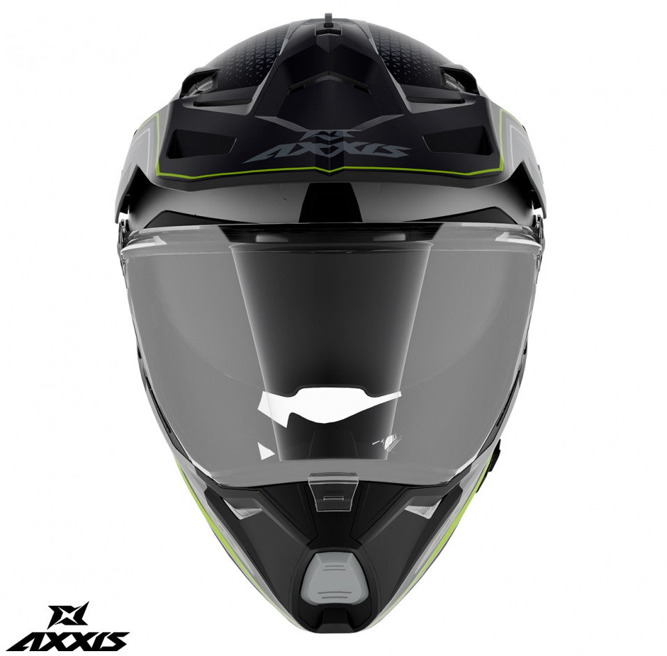 Casca adventure/touring/off road Axxis model Wolf DS Roadrunner B2 gri lucios – tip viziera: MT-V-20