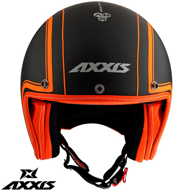 Casca Axxis model Hornet SV Royal A4 portocaliu fluor mat (ochelari soare integrati)