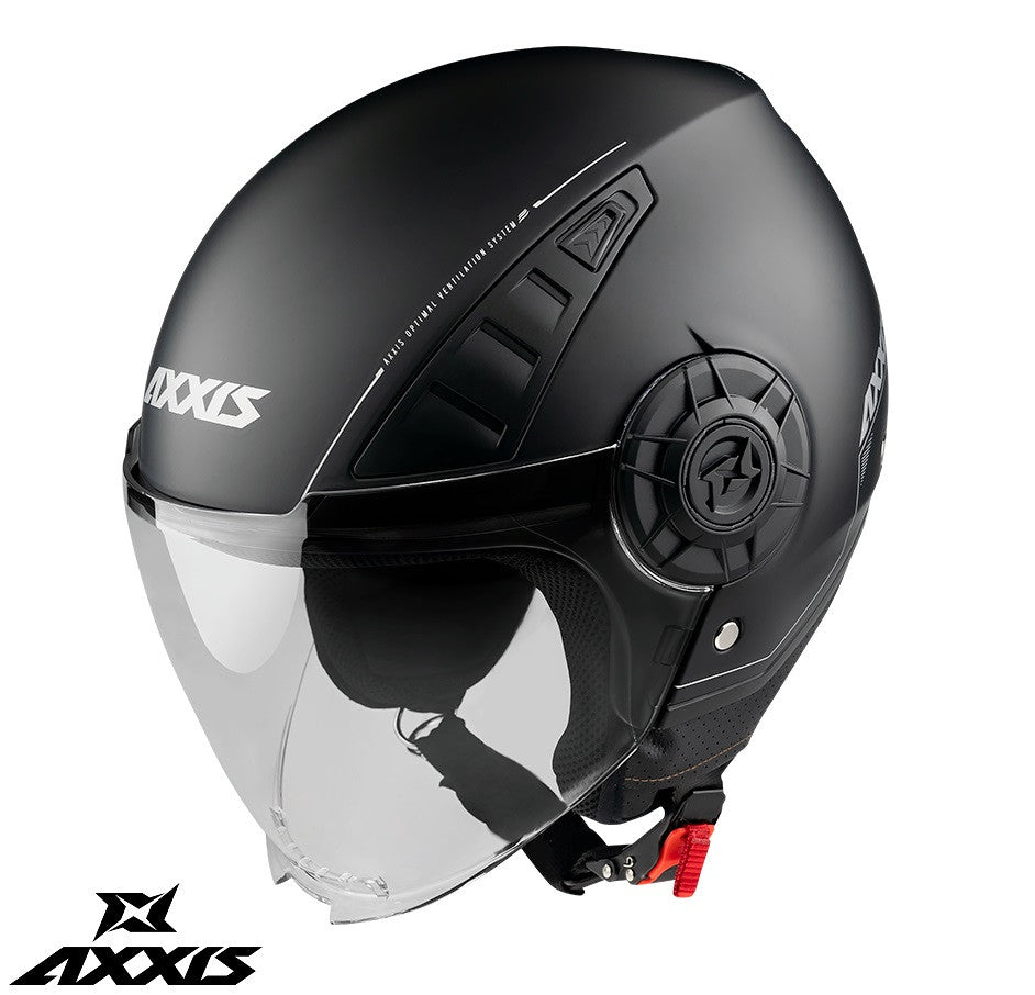 Casca Axxis model Metro A1 negru lucios (open face) - tip viziera: MT-V-26B