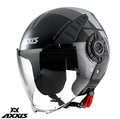 Casca Axxis model Metro Cool B2 gri mat (open face) - tip viziera: MT-V-26B