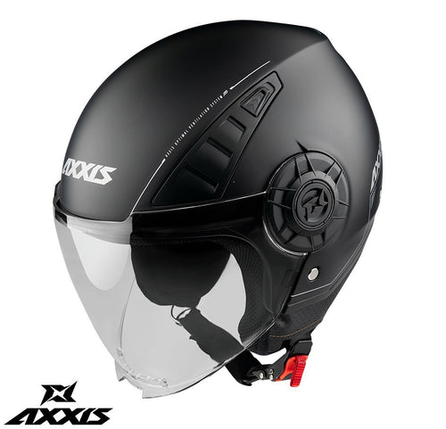 Casca Axxis model Metro S A1 negru lucios (open face) - omologare noua ECE 22.06 - tip viziera: MT-V-26B