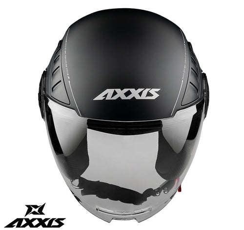 Casca Axxis model Metro S A1 negru lucios (open face) - omologare noua ECE 22.06 - tip viziera: MT-V-26B