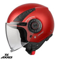 Casca Axxis model Metro S A5 rosu mat (open face) - omologare noua ECE 22.06