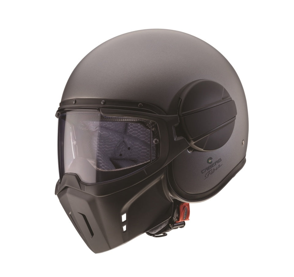 Casca Caberg model Ghost gun metal (titanium) mat - fibra de sticla