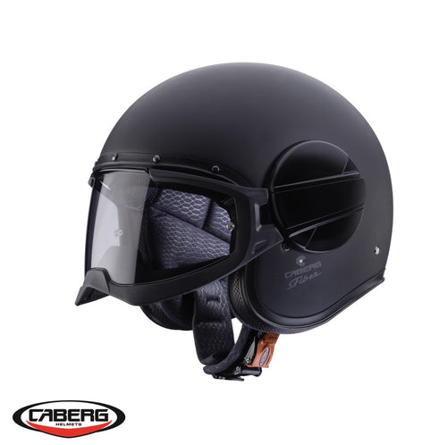 Casca Caberg model Ghost X negru mat - fibra de sticla - omologare noua ECE 22.06