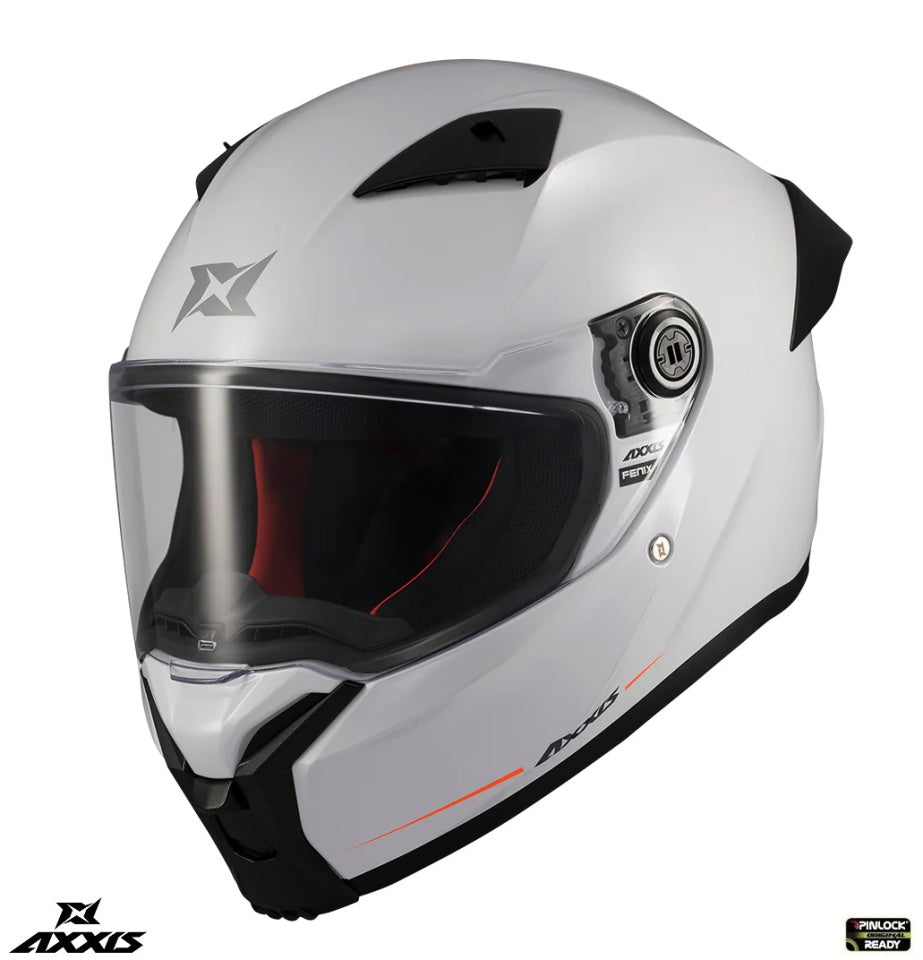 Casca integrala Axxis Fenix A0 alb lucios - tip viziera: MT-V-31B - DKS429