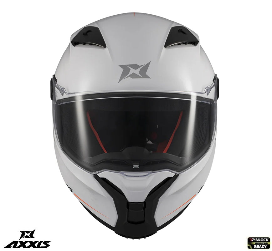 Casca integrala Axxis Fenix A0 alb lucios - tip viziera: MT-V-31B - DKS429