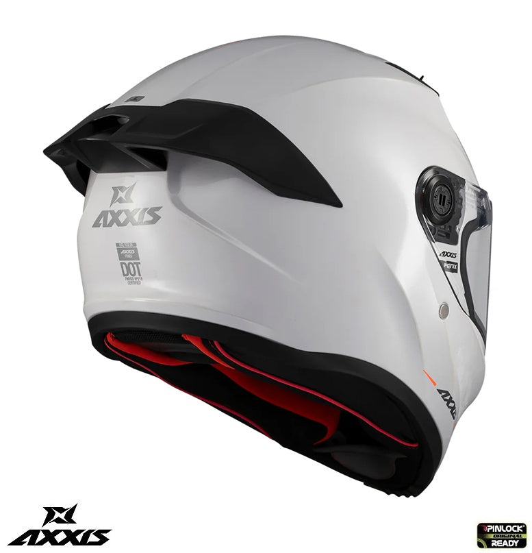 Casca integrala Axxis Fenix A0 alb lucios - tip viziera: MT-V-31B - DKS429