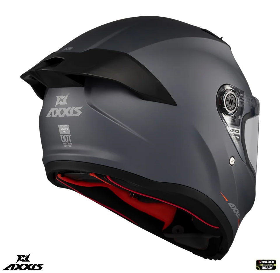 Casca integrala Axxis Fenix A12 gri mat - tip viziera: MT-V-31B - DKS429