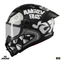 Casca integrala Axxis Fenix Angry Face B2 negru mat - tip viziera: MT-V-31B - DKS429