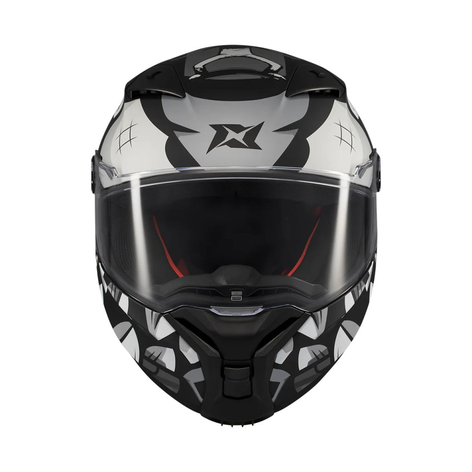 Casca integrala Axxis Fenix Angry Face B2 negru mat - tip viziera: MT-V-31B - DKS429