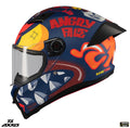 Casca integrala Axxis Fenix Angry Face C5 rosu mat - tip viziera: MT-V-31B - DKS429