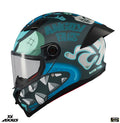 Casca integrala Axxis Fenix Angry Face C7 albastru mat - tip viziera: MT-V-31B - DKS429