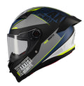 Casca integrala Axxis Fenix Essence C2 gri/albastru mat - tip viziera: MT-V-31B - DKS429