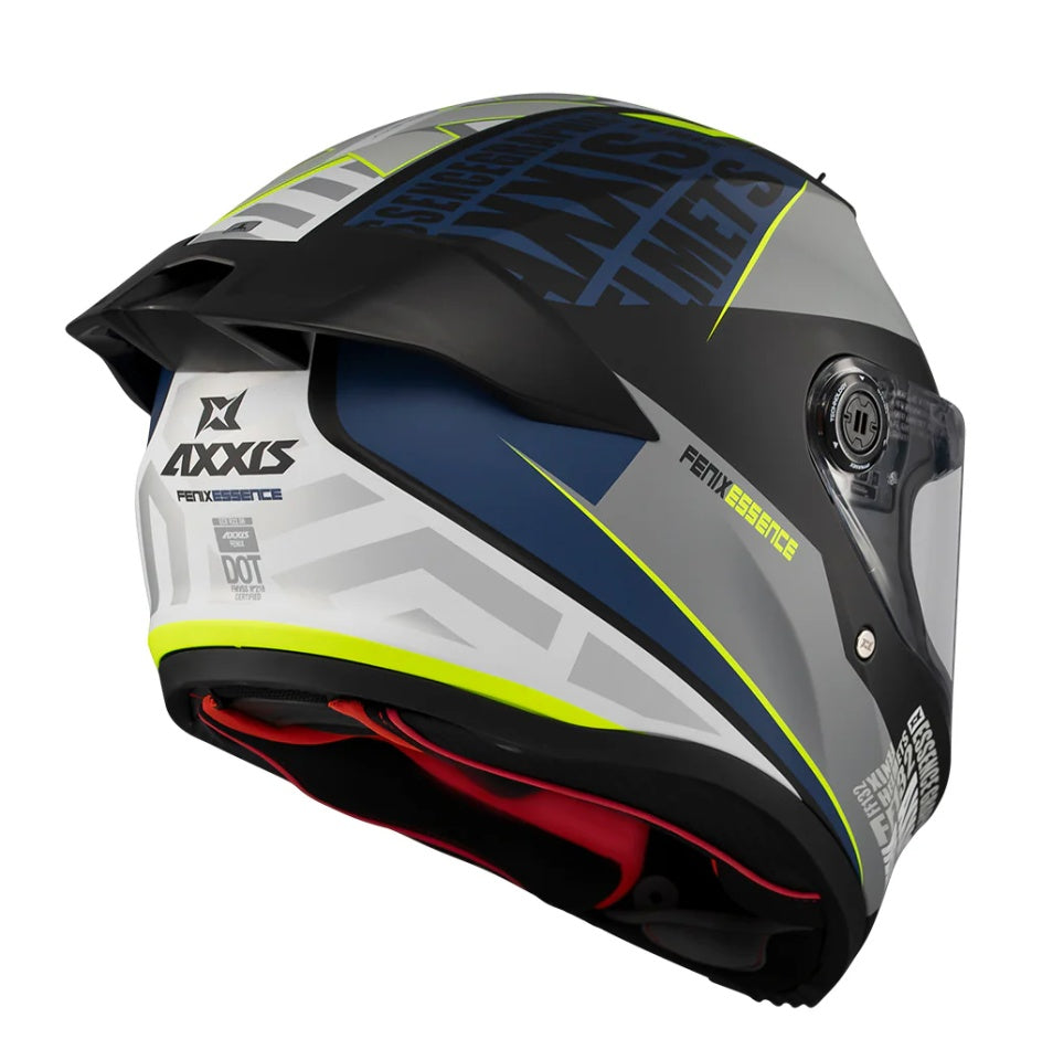 Casca integrala Axxis Fenix Essence C2 gri/albastru mat - tip viziera: MT-V-31B - DKS429