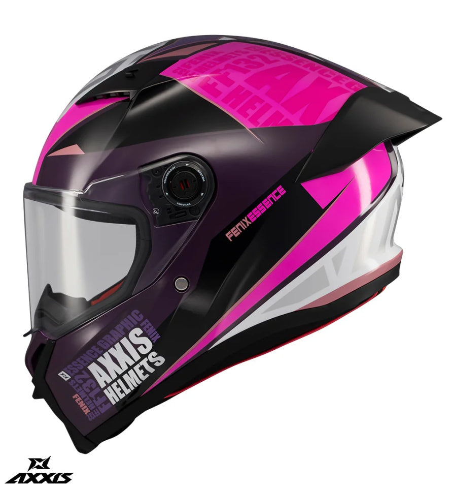 Casca integrala Axxis Fenix Essence C8 roz mat - tip viziera: MT-V-31B - DKS429