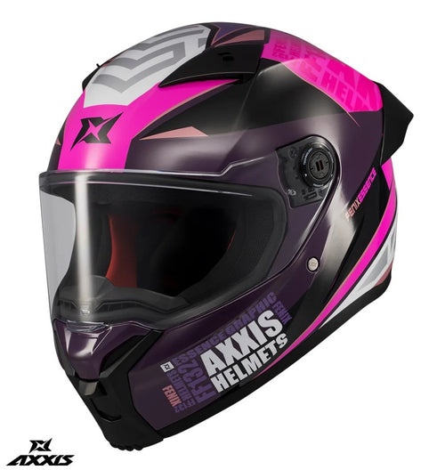 Casca integrala Axxis Fenix Essence C8 roz mat - tip viziera: MT-V-31B - DKS429