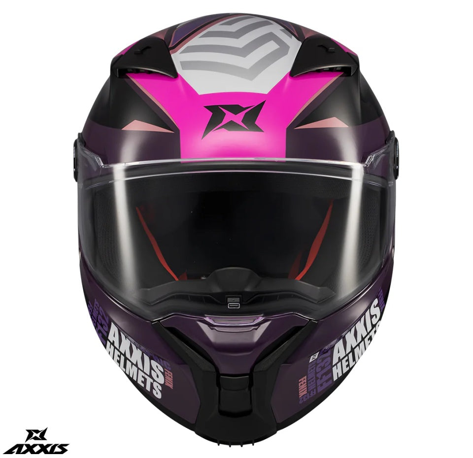 Casca integrala Axxis Fenix Essence C8 roz mat - tip viziera: MT-V-31B - DKS429