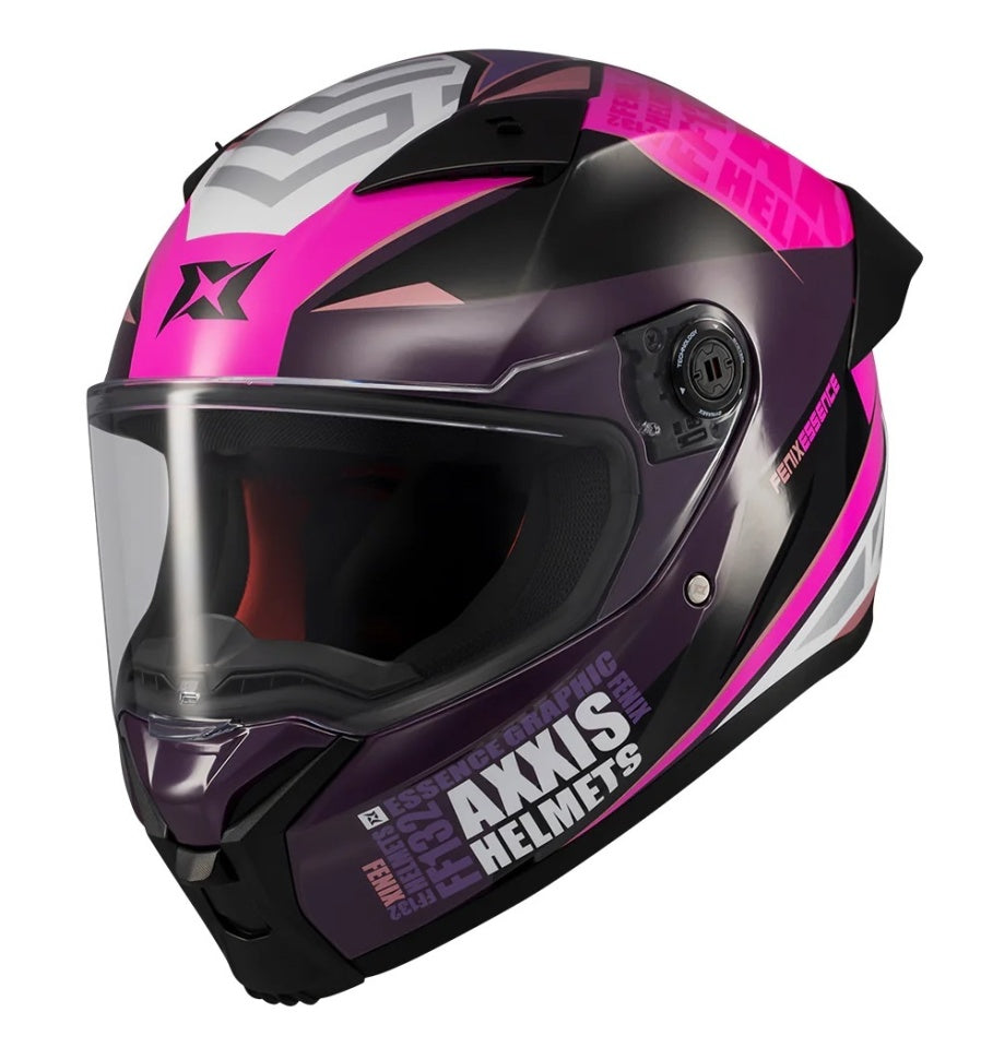 Casca integrala Axxis Fenix Essence C8 roz mat - tip viziera: MT-V-31B - DKS429