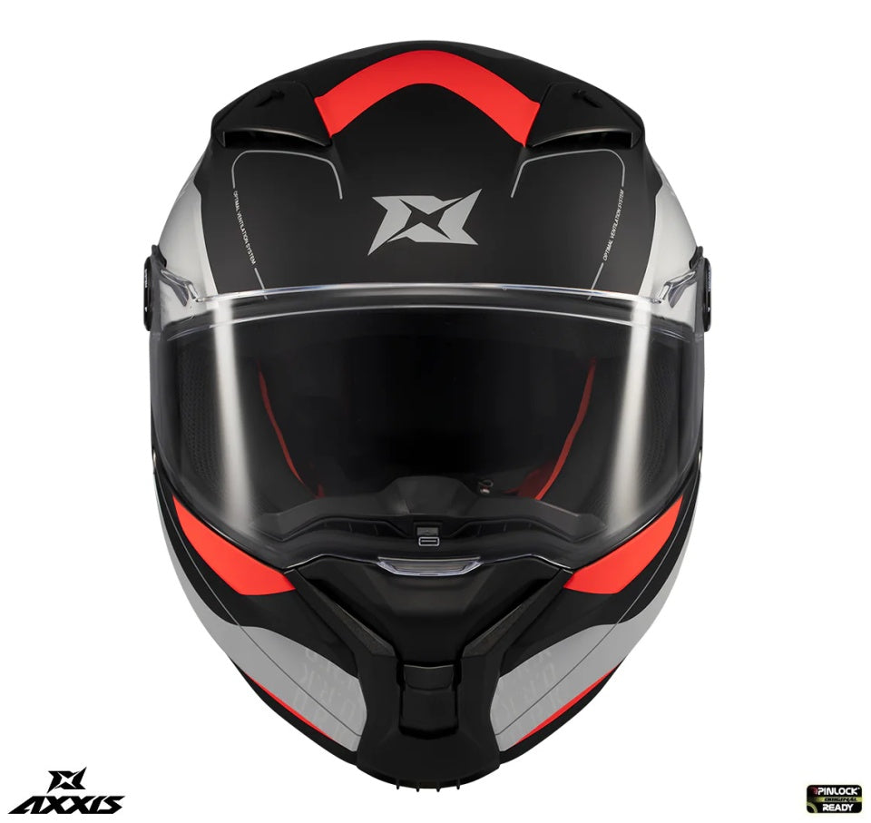 Casca integrala Axxis Fenix Ork B5 rosu mat - tip viziera: MT-V-31B - DKS429