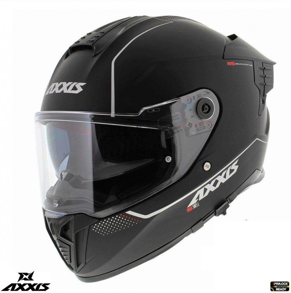 Casca integrala Axxis Hawk SV A1 negru mat (ochelari soare integrati) - tip viziera: MT-V-31