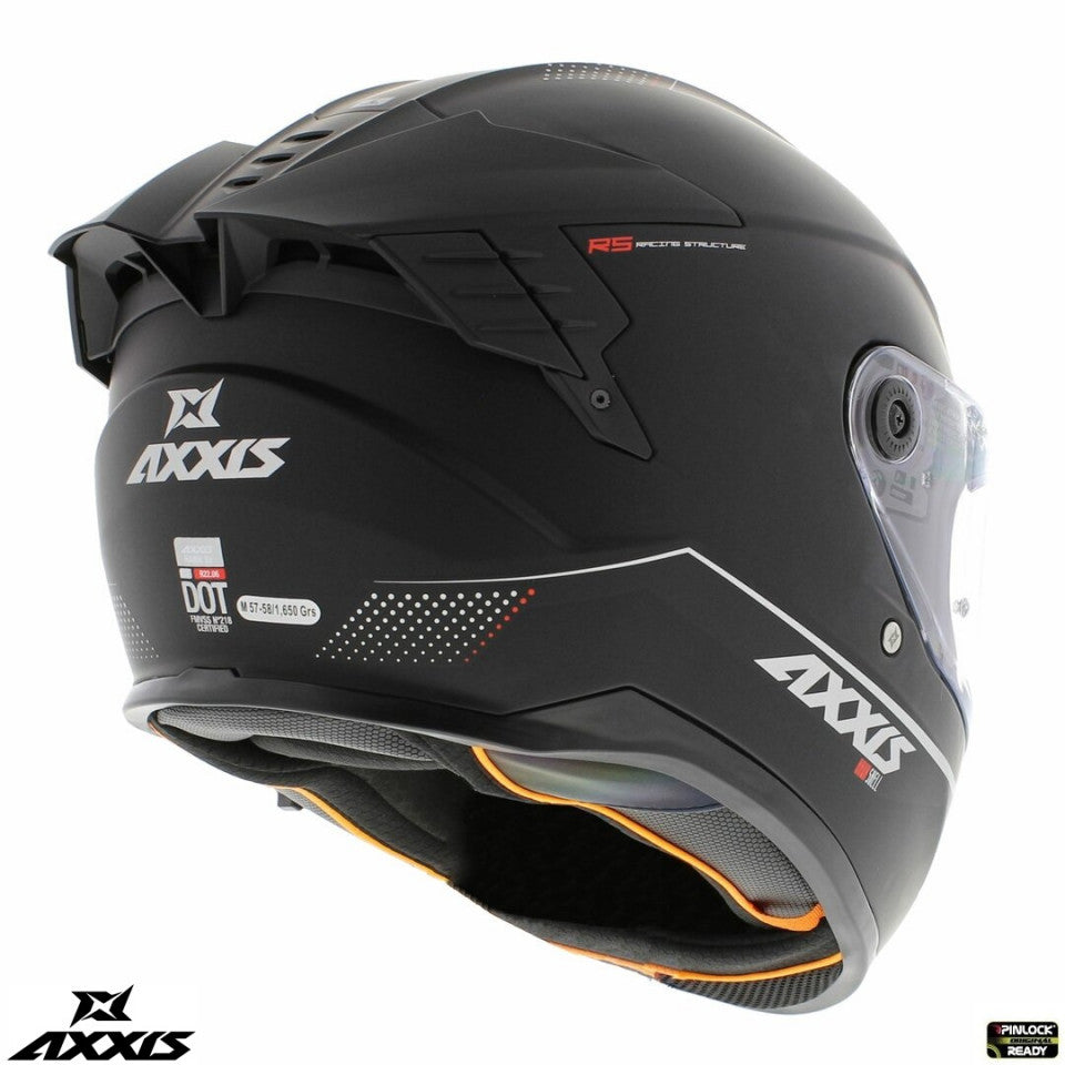 Casca integrala Axxis Hawk SV A1 negru mat (ochelari soare integrati) - tip viziera: MT-V-31