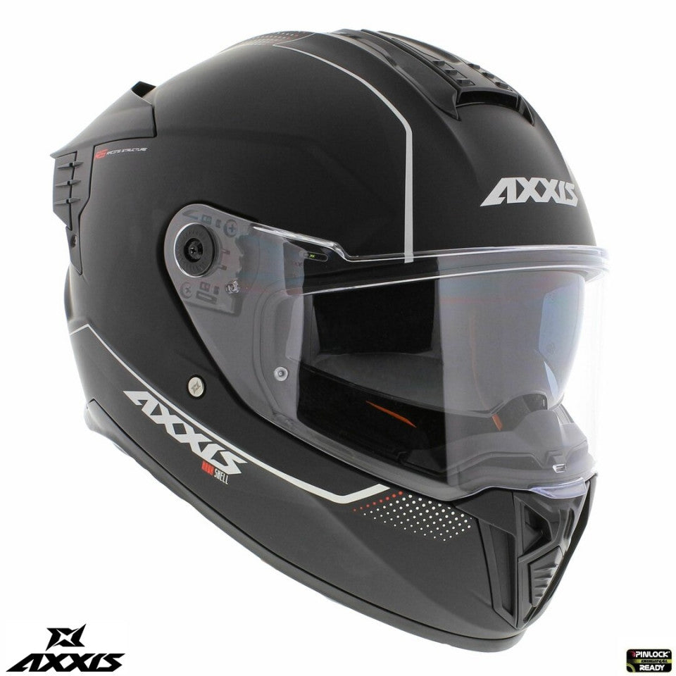 Casca integrala Axxis Hawk SV A1 negru mat (ochelari soare integrati) - tip viziera: MT-V-31