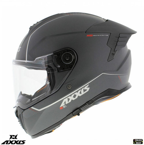 Casca integrala Axxis Hawk SV A2 titanium mat (ochelari soare integrati) - tip viziera: MT-V-31