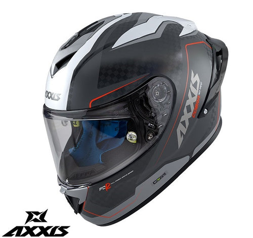 Casca integrala Axxis model Cobra Rage A2 gri lucios carbon - 100% carbon