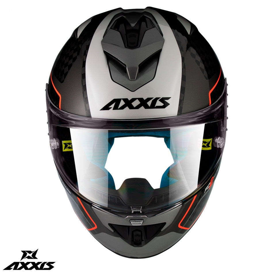 Casca integrala Axxis model Cobra Rage A2 gri lucios carbon - 100% carbon