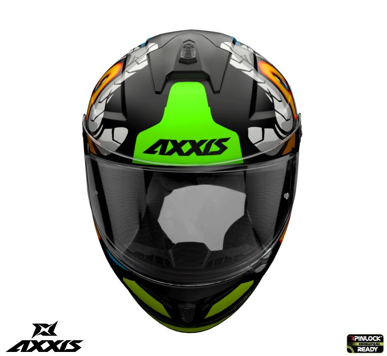Casca integrala Axxis model Draken S Parrot A1 negru mat - tip viziera: MT-V-18C