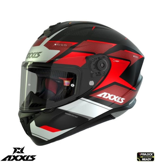 Casca integrala Axxis model Draken S Sunray B5 rosu fluor lucios - tip viziera: MT-V-18C