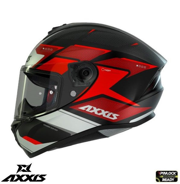 Casca integrala Axxis model Draken S Sunray B5 rosu fluor lucios - tip viziera: MT-V-18C